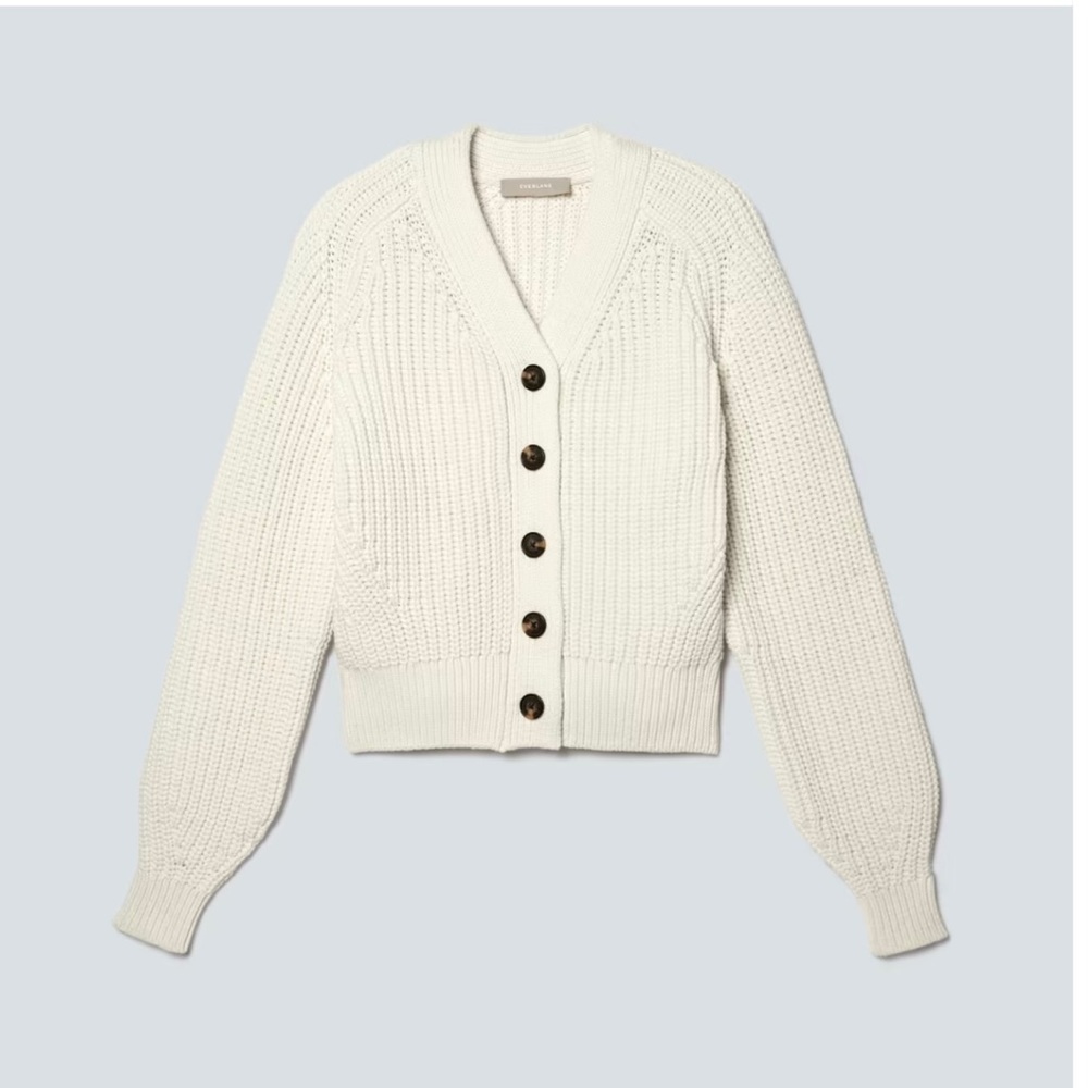 Everlane texture cotton cardigan